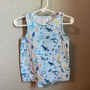Mud Pie Baby Boy Scuba Short Romper